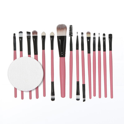 

Gobestart 15pcsset Makeup Brush Set tools Make-up Toiletry Kit Wool Make Up Brush Set