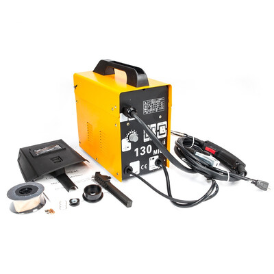 

Ktaxon Mig-130 Welding Machine Set AC 110V Flux Core Automatic Feeding Wire Gas Less Commercial Welder with Free Mask