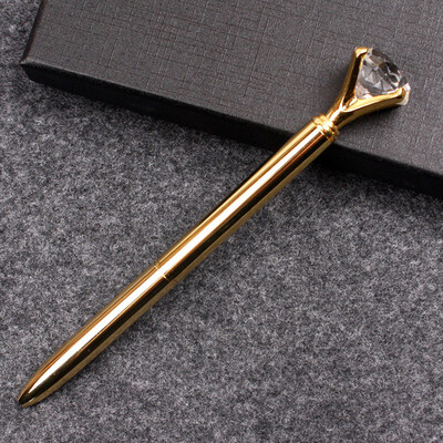 

Siaonvr Cute Ballpoint Pen Crystal Fashion Girl 19 Carat Of Diamond Big Metal Pen School