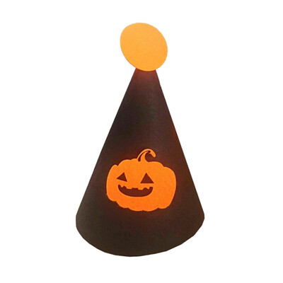 

Cone Children Party Hat Headpiece Halloween Masquerade Costume Accessories BatWitchPumpkinSkull