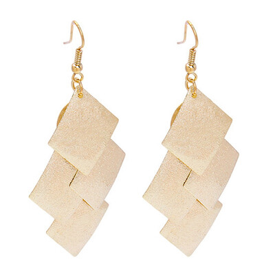 

Choose Fashion Statement Metal Geometric For Women Boho Dangle Gold Earrings Modern Jewelry