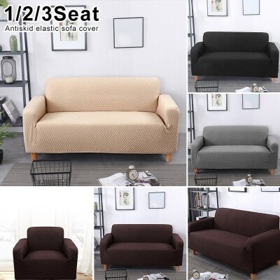 

Fashion 123 Seater Dustproof Sofa Knitted Cover Knitted Stretch Full Sofa Covering Couch Slipcover Stretch Covers