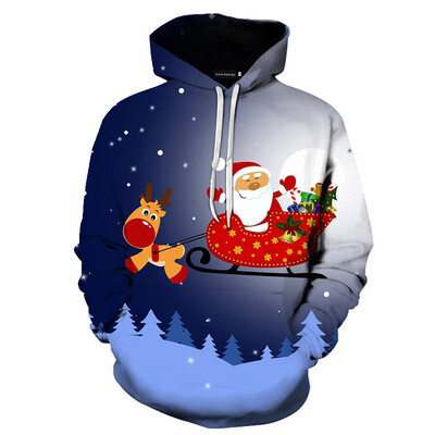 

Christmas Hoodie Fashion 3D Printed Sweatshirt Pullover Sweatshirt