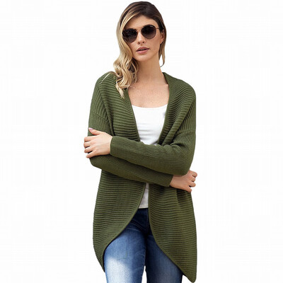 

Long Sleeve Sweater Cardigan Rib Knit Tanker Cardigan Loose Sweater