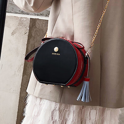 

Ins super fire package female 2019 new cute cute fashion wild chain small round bag female student shoulder Messenger bag