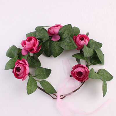 

〖Follure〗Women Handmade Flower Hairband Crown Wedding Wreath Bridal Headdress