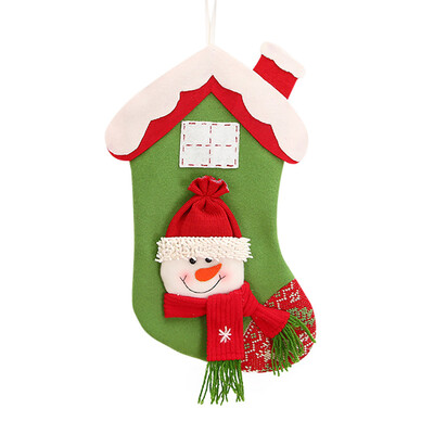 

〖Follure〗Christmas gifts Candy Beads Christmas Santa Claus Snowman Socks Decorations