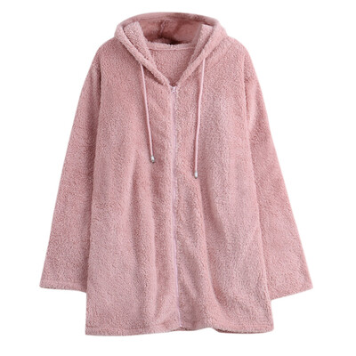 

Toponeto Women Long Sleeve Warm Winter Casual With Zipper Hooded Coat