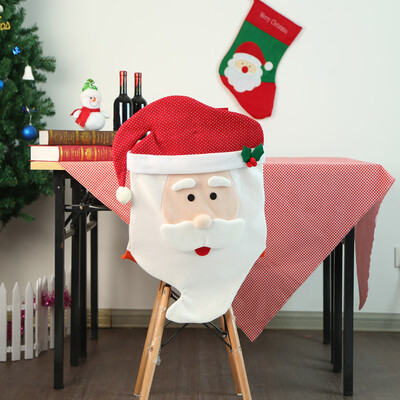 

〖Follure〗Christmas Santa Claus Hat Chair Cover Dinner Decor Party