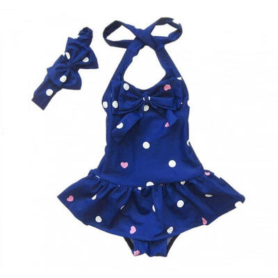 

Baby Girls Dot Bowknot Bow Bikini Suit Swimwear Swimsuit Bathing Swimming Clothes