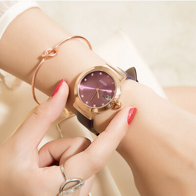 

Trend calendar quartz female watch atmospheric dial waterproof belt temperament watch casual watch