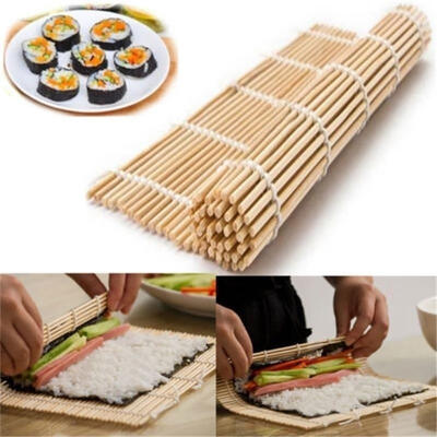 

Bamboo Sushi Mat Onigiri Rice Roller Rolling Sushi Maker DIY Kitchen Gadget NEW Hot