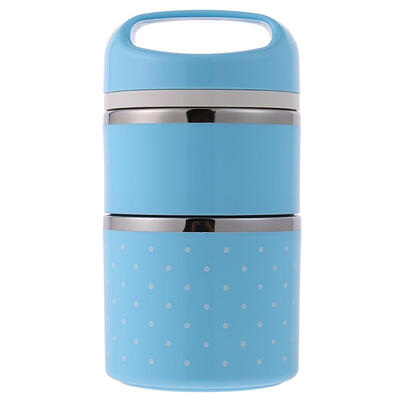 

Double Layer Stainless Steel Thermal Lunch Box Insulated Food Container Box