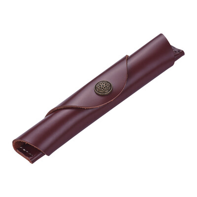 

Antique Leather Pen Case Fountain Handmade Sleeve Bag Pouch Protector for Single Pen Stylus Ballpoint 7 12