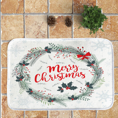 

Toponeto Merry Christmas Welcome Doormats Indoor Home Carpets Decor 40x60CM