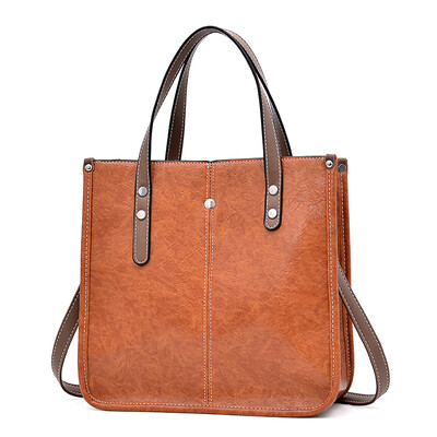 

Bag girl autumn&winter simple handbag Korean version slanted retro chic bucket bag temperament shoulder bag
