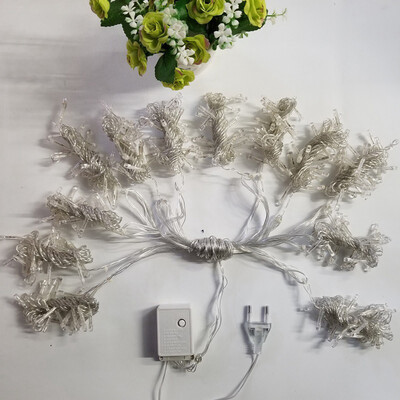 

LED Curtain Lights 240 LED Window Curtain String Light Wedding Party Garden Bedroom Outdoor Indoor Decorations Warm White 66 ft x