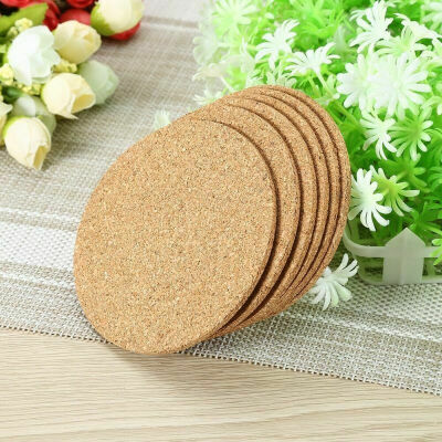 

6x Cork Wood Drink Coaster Tea Coffee Cup Mat Table Decor Bottle Tableware