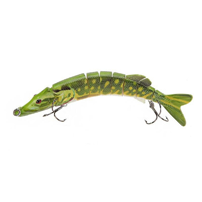 

Lixada 8" 20cm 66g Lifelike Multi-jointed 8-segement Pike Muskie Fishing Lure Swimbait Crankbait Hard Bait Fish Treble Hook Tack