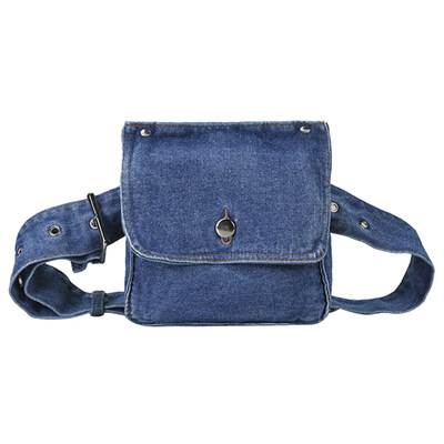 

Retro Women Denim Crossbody Chest Shoulder Messenger Bag Small Waist Fanny Pack