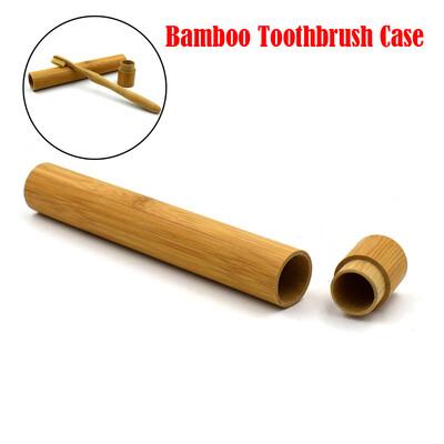 

〖Follure〗Portable Natural Bamboo Toothbrush Case Tube For Travel Eco Friendly Hand Made