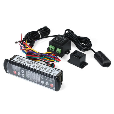 

YouKong Digital Temperature&Humidity Controller 220V Reptile Thermostat Hygrostat for Hatching Greenhouse Cultivation Machine