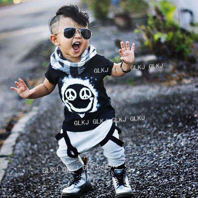 

2016 2PC Baby Boys Outfit Toddler Infant Kids Casual Outfits Top Clothes Pants