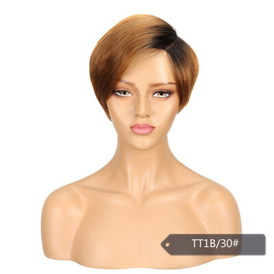 

Noble Cute Short Bob Hairstyles Part Lace Human Hair Wigs For Women Bob Wig With Bang Remy Human Hair Wig Ombre Pixie Cut Wig