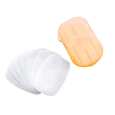 

Siaonvr 20Pcs Disposable Hand Washing Tablet Travel Carry Toilet Soap Paper
