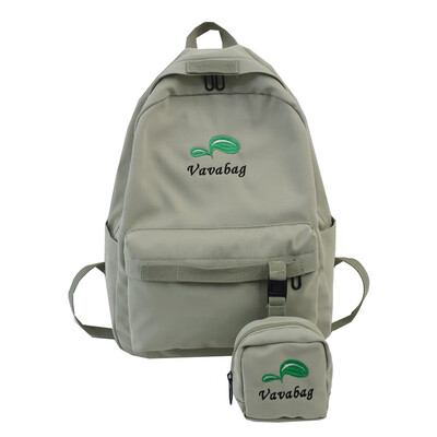 

Korean version of high school students shoulder backpack ins fashion card Baitie Campus Girls University