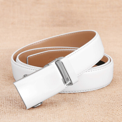 

Womens belt automatic buckle leather Korean version of the fine belt womens fashion wild leather jeans bag spot