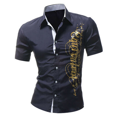 

Luxury Men Slim Fit Dress Shirt Long Sleeve Stylish Formal Casual T-shirt Top