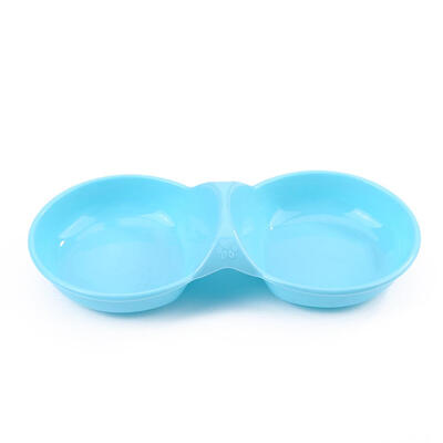 

Dog Cat Double Bowl Puppy Food Water Feeder Pets Drinking Feeding Dishes
