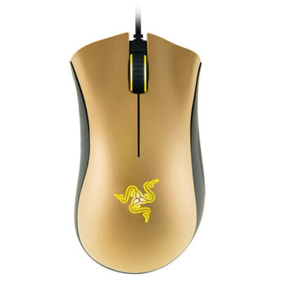 

Razer DeathAdder Wired Gaming Mouse 3500 DPI Optical PC Computer Mouse Gold