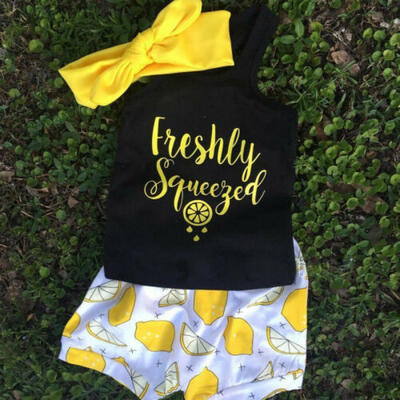 

UK Kids Baby Girls Summer Outfit Clothes Vest T-shirt TopsShorts Pants Sunsuit