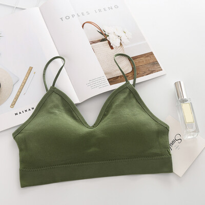 

〖Follure〗Female Ring-Free Cup Chest Sexy Bras Camisole Vest Women Comfortable Underwear