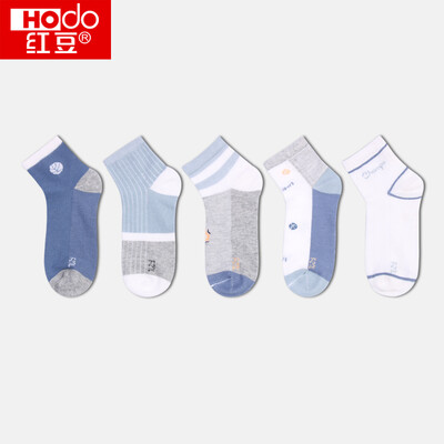 

Red bean childrens socks mens tube small children big spring&summer comfortable mesh socks 40 combed cotton A class standard 5 pairs of youth childrens socks H9W709 combination five 13-14