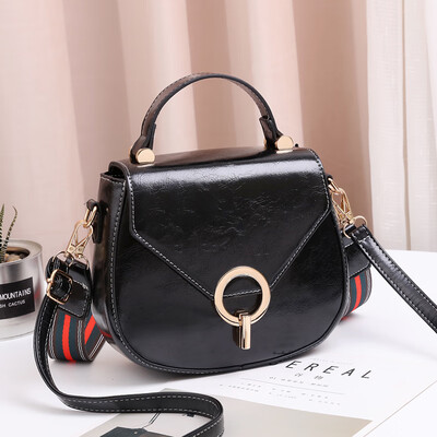 

Bag female fashion small round bag retro network celebrity texture small ck oblique satchel ins wind Korean shoulder bag