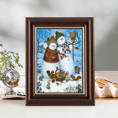 

100 5D DIY Diamond paintings Mosaic Wall Sticker Christmas snowmen Suitable for Home Puzzle birthday wedding Decor
