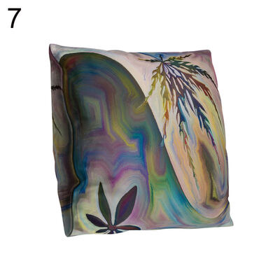 

Abstract Fruit Leaves Throw Pillow Protector Case Cushion Cover Sofa Bed Decor