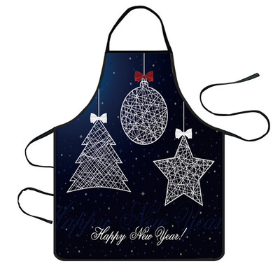 

Siaonvr Christmas Decoration Waterproof Apron Kitchen Aprons Dinner Party Apron