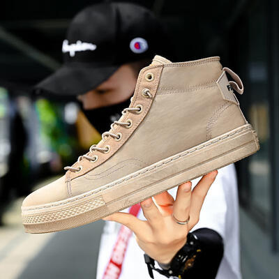 

Mens shoes canvas shoes high-top shoes breathable shoes casual white shoes mens tide shoes