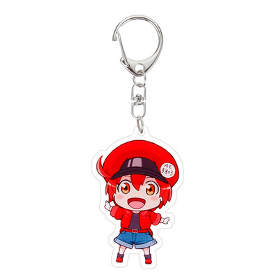 

Fat Bear Anime Cells at Work Cute Acrylic Keychain Phone Strap Charm
