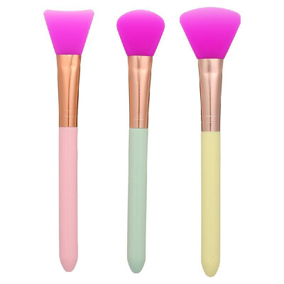 

3Pcs Silicone Face Mask Brush Soft Silicone Facial Mud Mask Applicator Hairless Moisturizers Body Lotion Body Butter Applicator To
