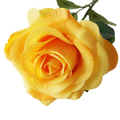 

Gobestart 1PCS Artificial Rose Fake Silk Flower Leaf Bridal Home Wedding Party Decor