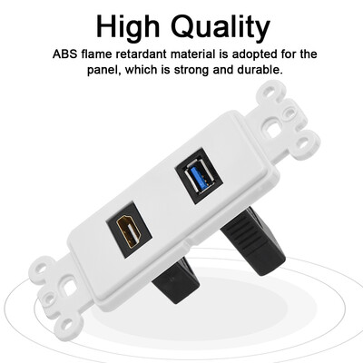 

Greensen HDMI USB30 Two-in-one Integrated Multimedia Wall Panel Audio Video Socket Audio Video Socket Multimedia Panel Socket