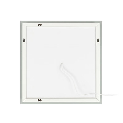 

Ktaxon 32"x 32" Polished Edge Silver Backed Illuminated Frosted Bathroom Rectangle LED Light Mirrored Plate