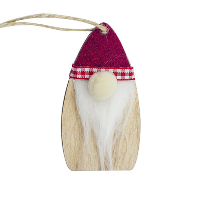 

〖Follure〗Christmas Decoration Wooden Felt Santa Claus Pendant Christmas Tree Ornaments