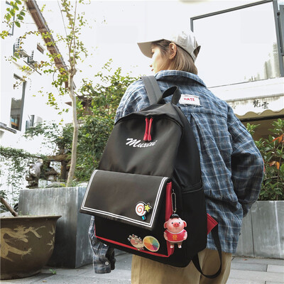 

Schoolbags junior high school students girls high school students Korean version of the original ulzzang large capacity campus