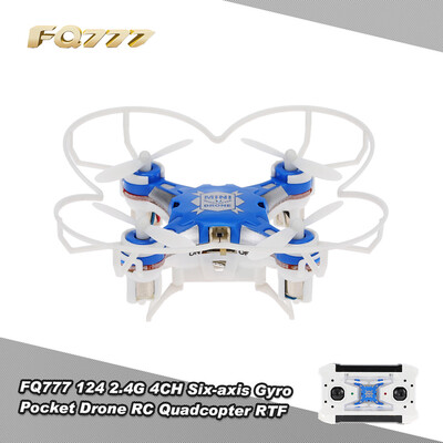 

Original FQ777 124 24G 4CH Six-axis Gyro Pocket Drone RC Quadcopter RTF K6Q6